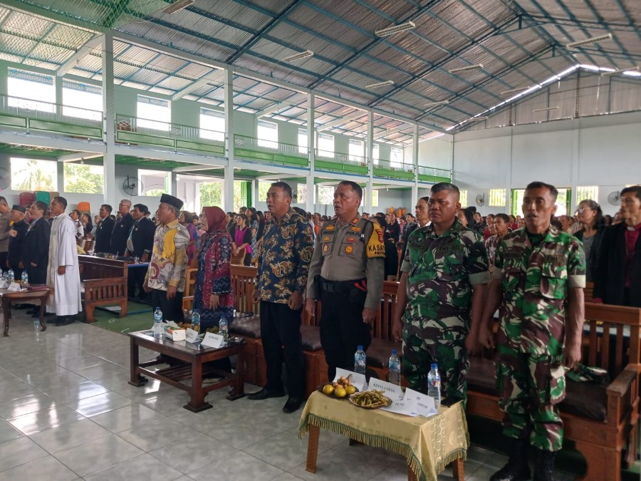 Danramil 406-04/Muara Lakitan hadiri Acara Ibadah dan Perayaan Natal 2024