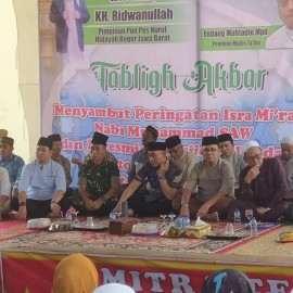 Kasdim 0406/Lubuk Linggau Menghadiri Tabligh Akbar Menyambut Peringatan Isra Mi’raj Nabi Muhammad SAW