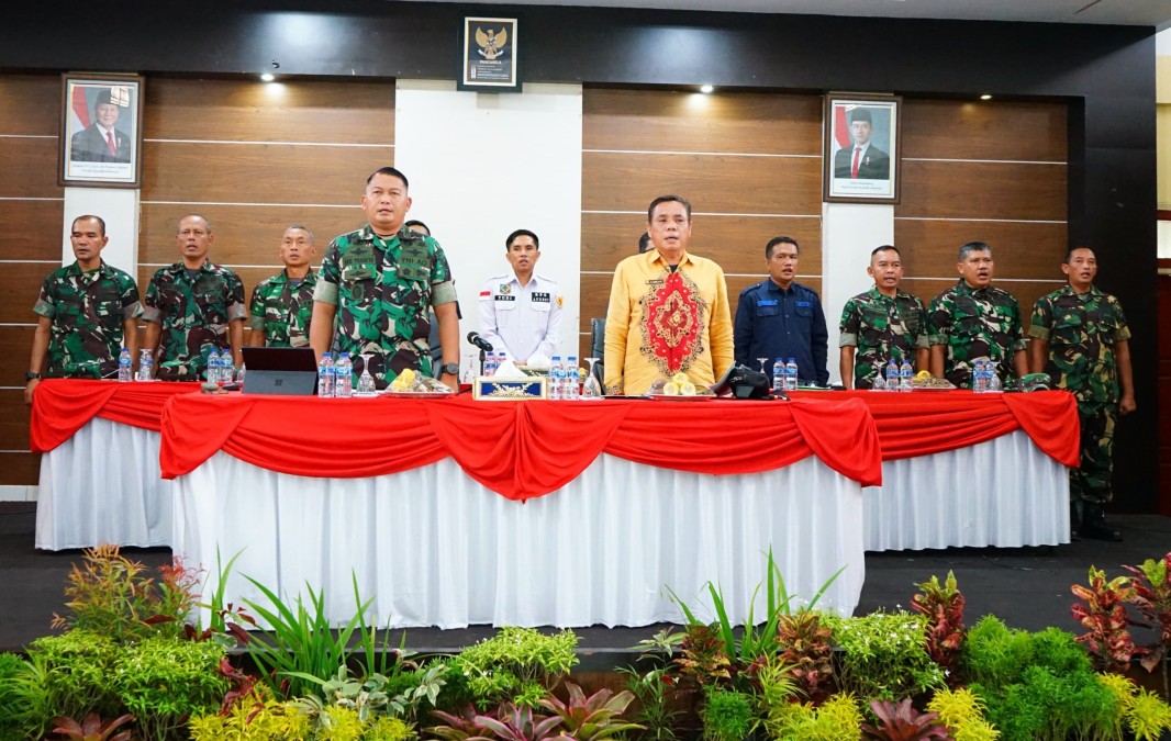 Komunikasi Sosial Kodim 0406 Lubuk Linggau Dengan Pemerintah Desa SE Kabupaten Musi Rawas Bahas Program Ketahanan Pangan
