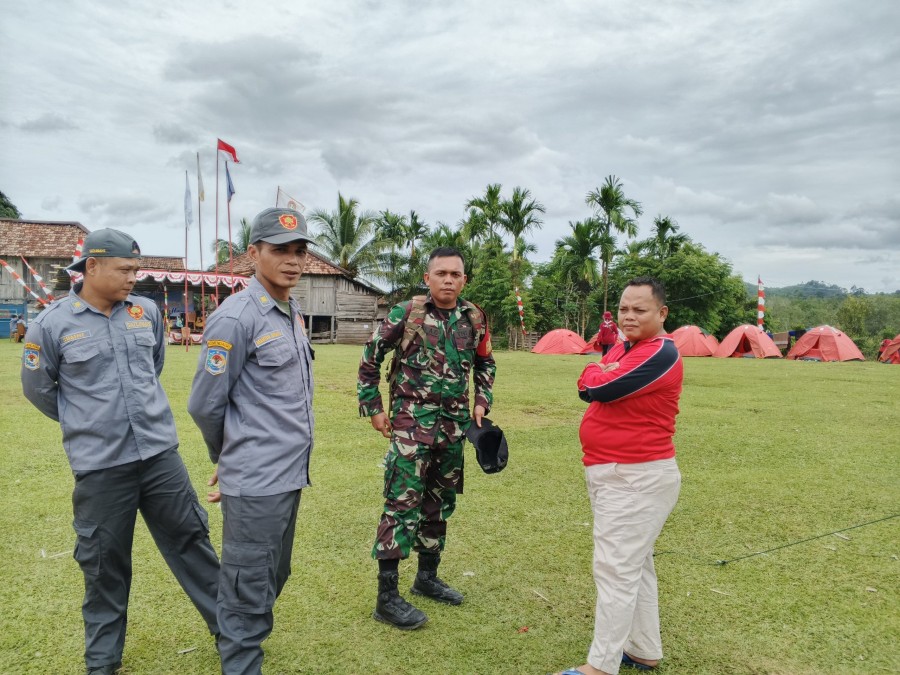 Babinsa Koramil 406-01/Rawas Ulu Hadiri Kegiatan Komsos di Bumi Perkemahan Guru
