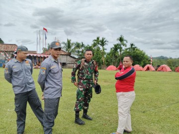Babinsa Koramil 406-01/Rawas Ulu Hadiri Kegiatan Komsos di Bumi Perkemahan Guru