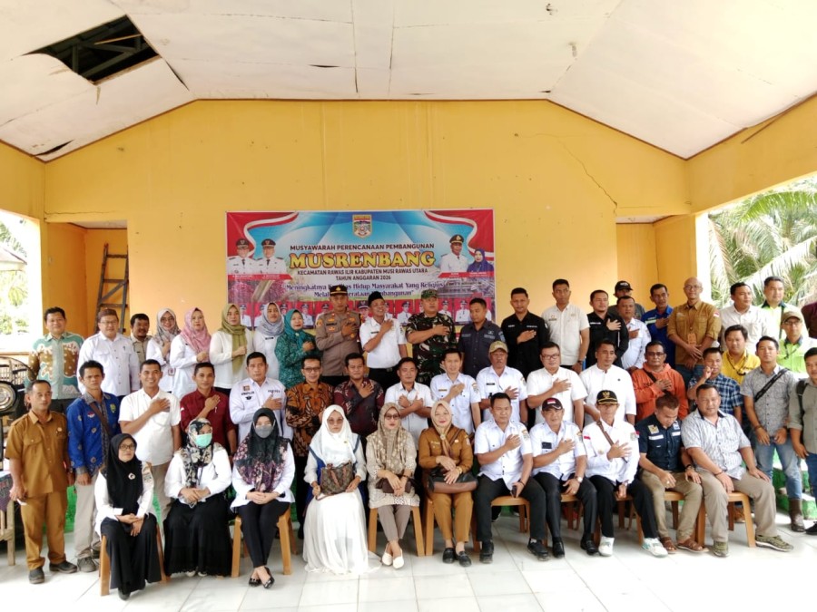 Danramil 406-02/Rawas Ilir Hadiri Musrenbang Kecamatan Rawas Ilir untuk Perencanaan Pembangunan Tahun Anggaran 2026