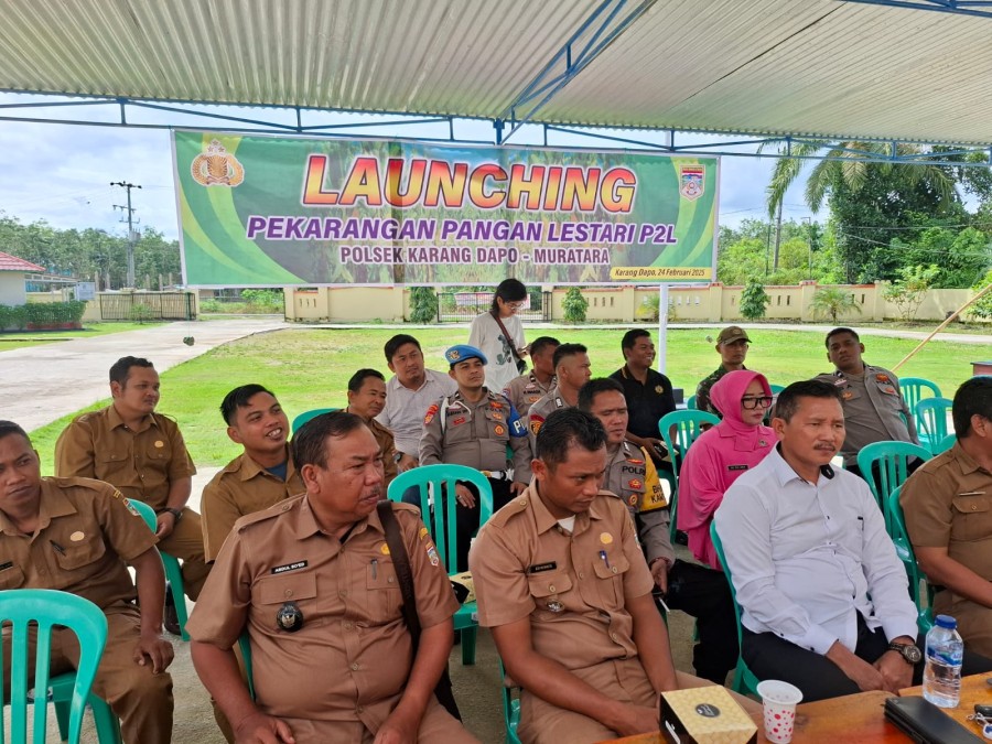 Babinsa Koramil 406-02/Rawas Ilir Hadiri Launching Pekarangan Pangan Lestari di Karang Dapo