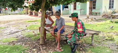Serda Bendedes, Babinsa Koramil 406-07/Jayaloka, Jalin Komsos dengan Tokoh Masyarakat Desa Ngestiboga 1