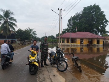 Perkembangan Situasi Wilayah Terdampak Banjir Musiman Akibat Luapan Sungai Rawas
