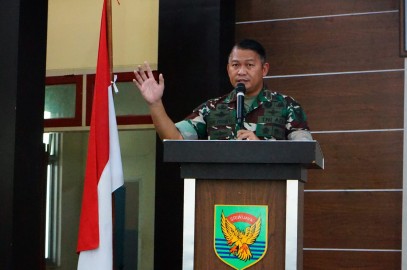 Komandan Kodim 0406/Lubuk Linggau Berikan Pengarahan Kepada seluruh Anggota