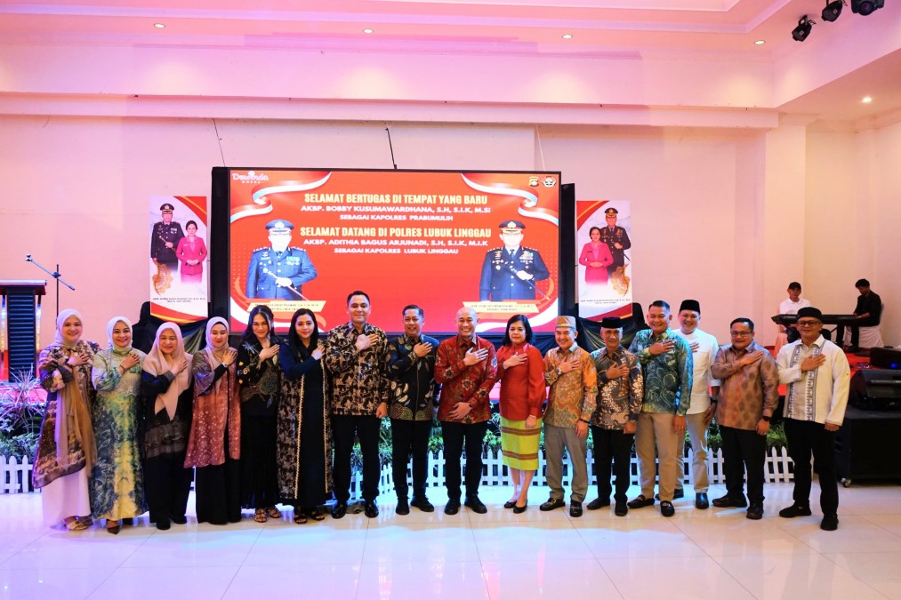 Dandim 0406/Lubuk Linggau Hadir Dalam Acara Pisah Sambut Kapolres Lubuk Linggau