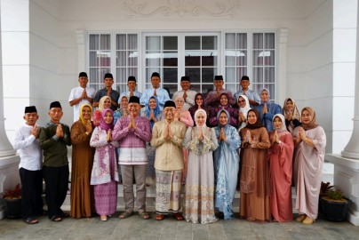 Dandim 0406/Lubuklinggau Gelar Halalbihalal di Kediaman Rumah Dinas