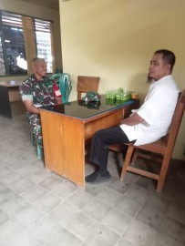 Babinsa Koramil 406-04/Muara Lakitan Laksanakan Komsos dengan Tokoh Agama di Megang Sakti
