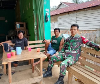 Melalui Komunikasi Sosial Babinsa Koramil 406-05/Muara Kelingi Tingkatkan Pembinaan Teritorial