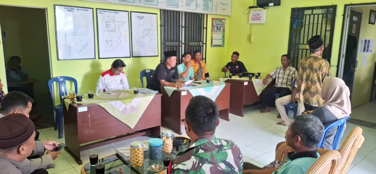 Babinsa Koramil 406-06/Tugumulyo Hadiri Mediasi Kasus Perselisihan Warga Secara Kekeluargaan