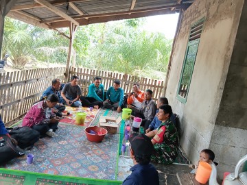Babinsa, BPP, dan Petani Gelar Komunikasi Sosial Bahas Peningkatan Produksi Padi