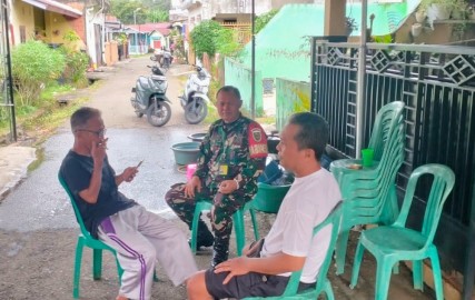 Babinsa Sertu Martan Laksanakan Kunjungan Silaturahmi ke Rumah Warga yang Akan Gelar Syukuran