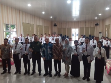 Danramil 406-08 Lubuklinggau Hadiri Penutupan Latsar CPNS Gelombang III di Kelurahan Pelita Jaya