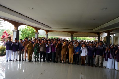 Kepala Staf Kodim 0406/Lubuklinggau Hadiri Acara Pelepasan Jemaah Haji dan Audiensi Bersama Bupati Musi Rawas