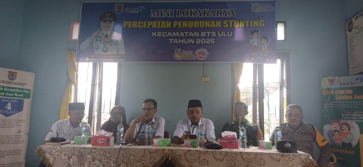 Koramil 406-05/Muara Kelingi Laksanakan Monitoring Program Penurunan Stunting di Kecamatan BTS Ulu.