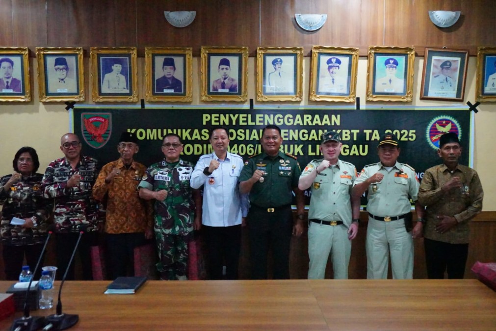 Kodim 0406/Lubuklinggau Laksanakan Komunikasi Sosial dengan Keluarga Besar TNI (KBT) TA 2025
