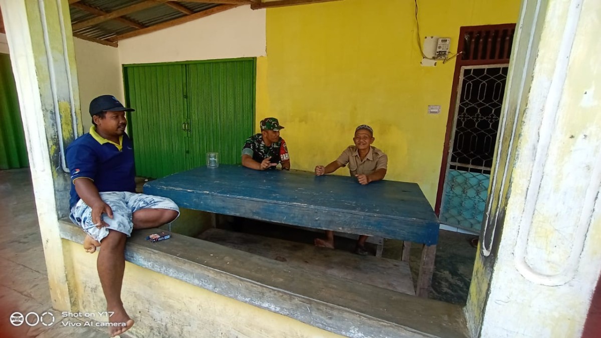 Serka Zulkarnain, Babinsa Koramil 406-07/Jayaloka, Jalin Silaturahmi dengan Warga Desa Margoyoso