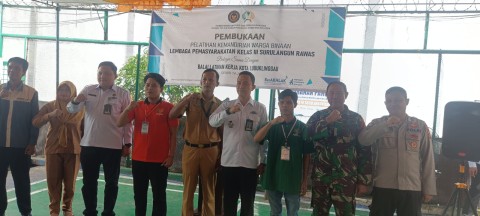 Babinsa Koramil 406-01/Rawas Ulu Hadiri Pembukaan Pelatihan Kemandirian di Kecamatan Rawas Ulu