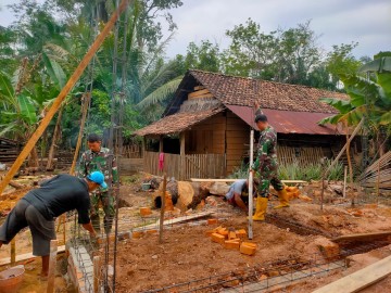 TMMD Ke-125 Kodim 0406/Lubuklinggau: Pembangunan Rumah Layak Huni Capai Tahap Pengerjaan Pondasi