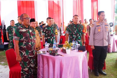 Komandan Kodim 0406/Lubuklinggau Letkol INF Arie Prasetyo widio Broto SE MM Dampingi Tim Wasev TMMD Ke-125