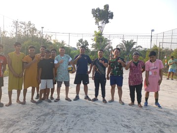 Satgas TMMD ke-125 Kodim 0406/Lubuklinggau Gelar Lomba Bola Voli Bersama Warga Desa Kota Baru SP 7 Sambut HUT RI ke-80