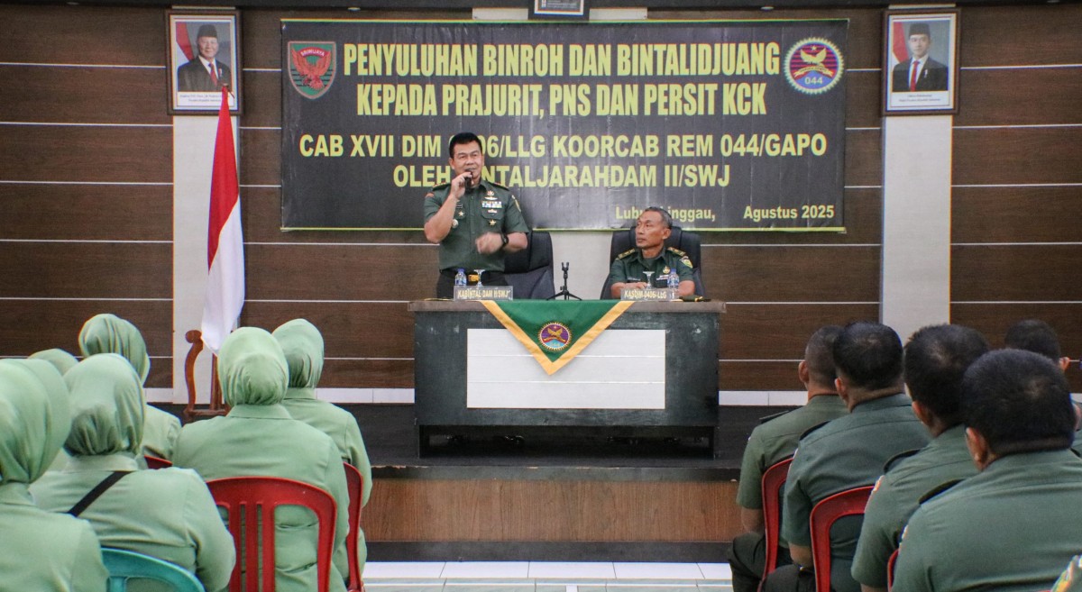 PENYULUHAN Bintalidjuang dan Bintaljarahdam UNTUK PRAJURIT, PNS, DAN PERSIT DI MAKODIM 0406/LUBUK LINGGAU