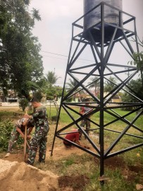 TNI Manunggal Air, Satgas TMMD ke-125 Kodim 0406/Lubuklinggau Bangun Tower dan Tandon Air di Desa Kota Baru SP 7TNI Manunggal Air, Satgas TMMD ke-125 Kodim 0406/Lubuklinggau Bangun Tower dan Tandon Air di Desa Kota Baru SP 7