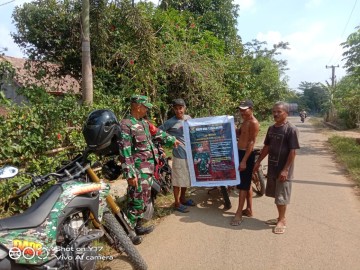 Babinsa Koramil 406-07/Jayaloka Sosialisasikan Pencegahan Karhutla di Desa Margoyoso