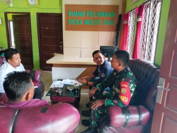 Kopda Khairul jalin ke karapan dengan masyarakat dan perangkat desa Mulyosari desa binaan