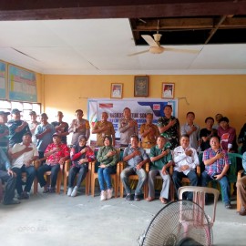 Babinsa Koramil 406-08/Lubuk Linggau Gelar Komsos Bersama Tiga Pilar Bahas Pelaksanaan Siskamling