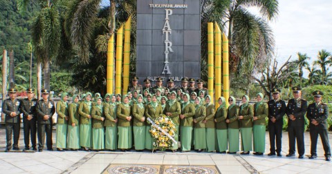 Kasdim 0406/Lubuklinggau Pimpin Upacara Ziarah Nasional HUT ke-80 TNI