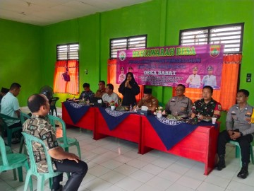 Babinsa Koramil 406-09/Terawas Hadiri Musyawarah Desa Penyusunan RKPDes Tahun 2026 di Desa Babat