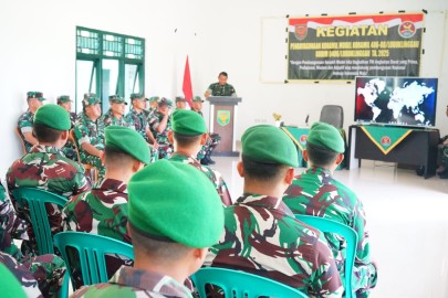 Komandan Kodim 0406/Lubuklinggau Buka Acara Pemberdayaan Koramil Model Bagi Personel Baru KOREM 044/Gapo