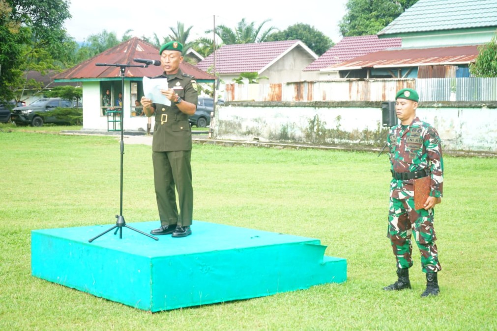 KASDIM 0406/LUBUKLINGGAU PIMPIN UPACARA PERINGATAN HARI JUANG TNI AD TAHUN 2025