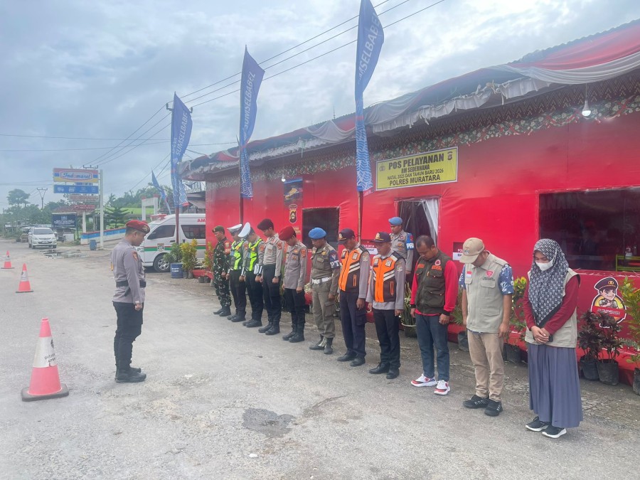 Babinsa Koramil 406-03/Rupit Laksanakan Pengamanan Pos Pam Nataru