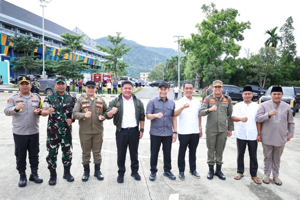 Dandim 0406/Lubuklinggau Dampingi Wali Kota Sambut Kunjungan Kerja Gubernur Sumsel