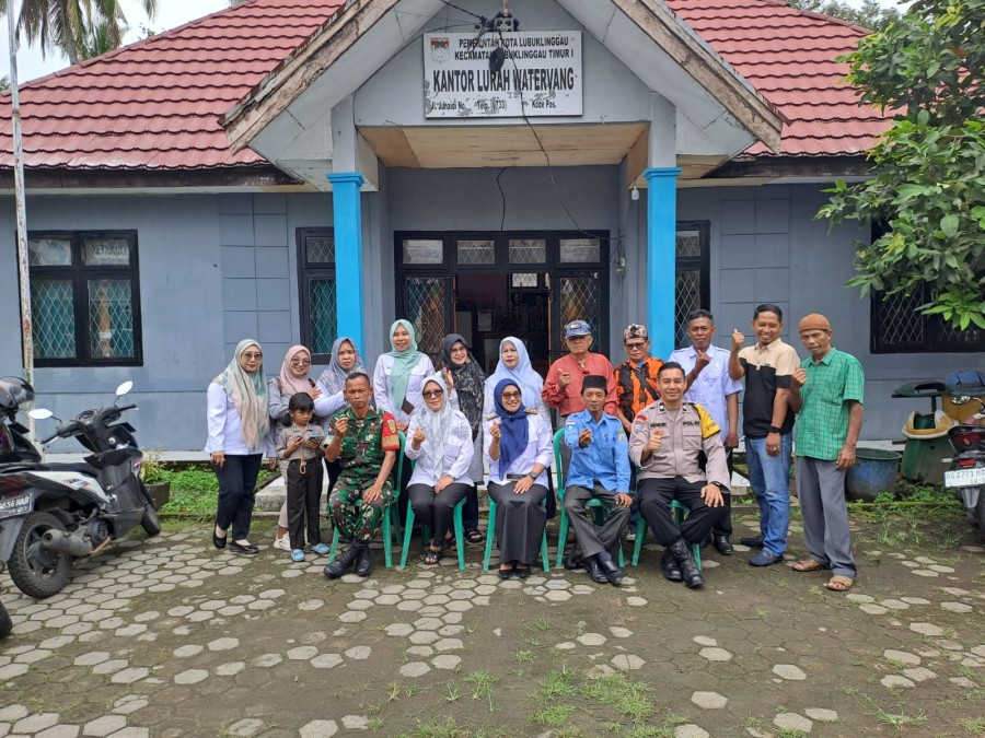 Babinsa Koramil 406-10/Lubuklinggau Timur Hadiri Acara Pisah Sambut Lurah Watervang