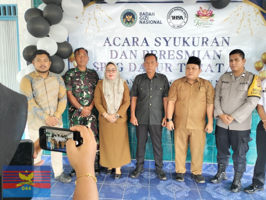Babinsa Koramil 406-04/Muara Lakitan Hadiri Syukuran Pembukaan SPPG