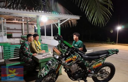 PATROLI DAN MONITORING SISKAMLING, BABINSA KORAMIL 406-03/RUPIT JAGA KONDUSIFITAS WILAYAH