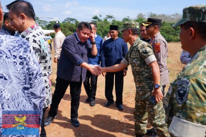 Kasdim 0406/Lubuklinggau Hadiri Peresmian Jembatan Desa Ciptodadi 1 Bersama Gubernur Sumsel