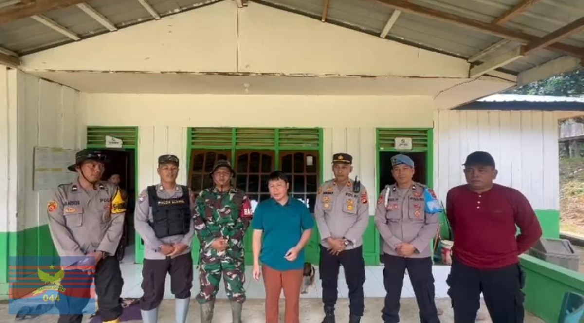BABINSA KORAMIL 406-02/RAWAS ILIR BERSAMA POLSEK LAKSANAKAN PENGAMANAN IBADAH KENAIKAN YESUS KRISTUS