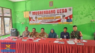 Babinsa Koramil 406-03/Muara Rupit Hadiri Rapat Musrenbang Desa Tahun Anggaran 2027 di Desa Embacang Lama Kecamatan Karang Jaya