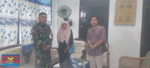 Babinsa Koramil 406-08/Lubuk Linggau Komsos dan Koordinasi Bantuan Air Bersih Bersama Pesantren