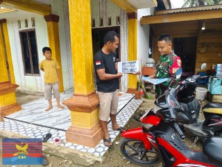 Babinsa Koramil 406-03/Rupit Laksanakan Sosialisasi Animo Pendaftaran Calon Prajurit TNI di Desa Muara Batang Empu