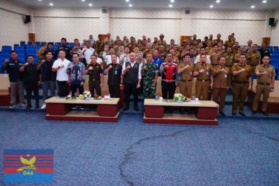 Kasdim 0406/Lubuklinggau Hadiri Penandatanganan Kesepakatan Bersama Sistem Informasi dan Manajemen Yok Sport Juara Kota Lubuklinggau
