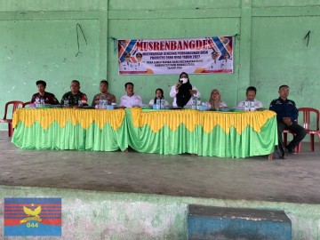 Babinsa Koramil 406-03/Rupit Hadiri Musrenbang Desa Lubuk Rumbai Baru, Bahas Prioritas Pembangunan dan Aspirasi Masyarakat