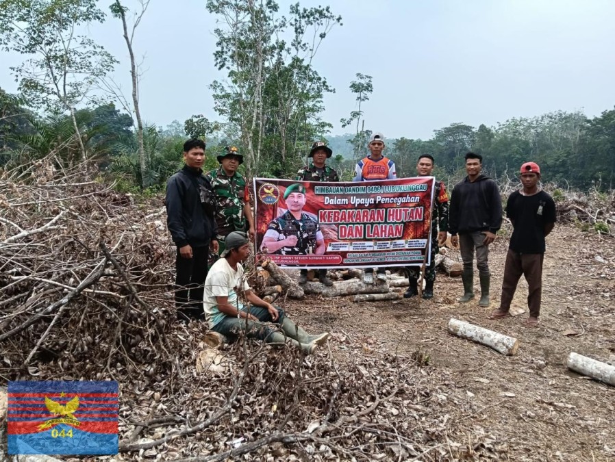 Babinsa Koramil 406-01/Rawas Ulu Imbau Warga Tidak Membakar Kebun dan Lahan Cegah Karhutla