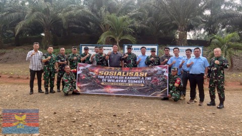 Tim Sosialisasi Karhutla Mabes TNI Tinjau Kesiapan Pencegahan Kebakaran hutan dan lahan di PT Agro Kati Lama