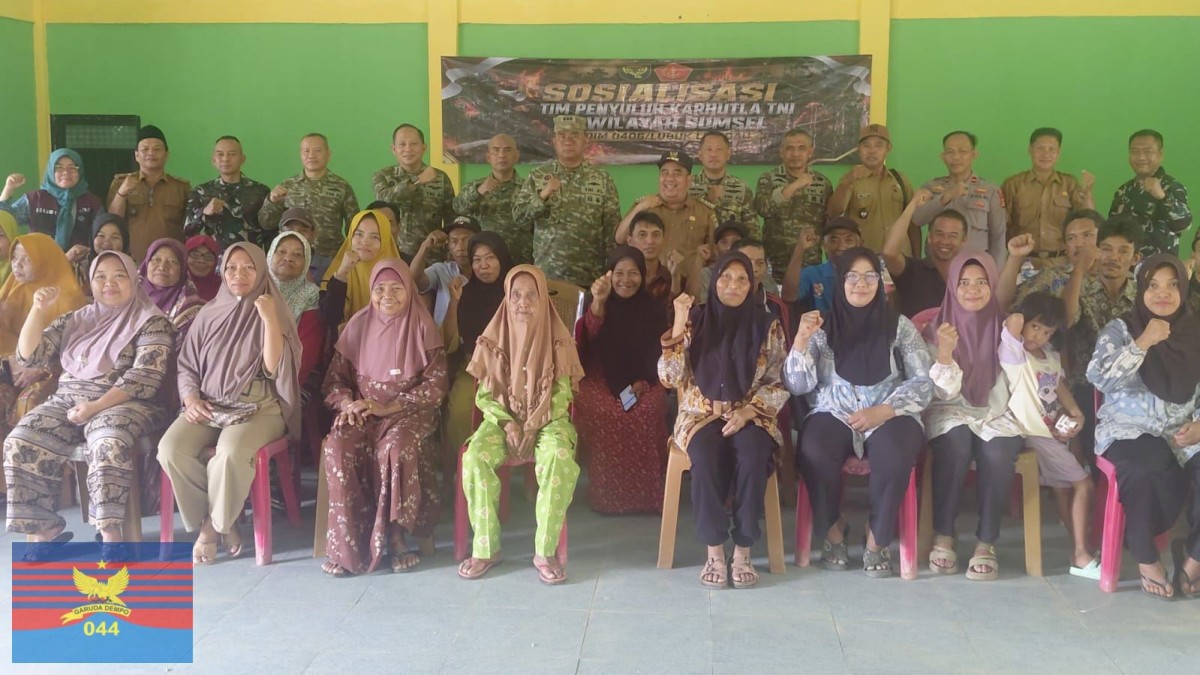 Tim Karhutla Mabes TNI Pimpin Sosialisasi Pencegahan Kebakaran Hutan dan Lahan di Musi Rawas, Lakukan Peninjauan PLTMG Jayaloka 